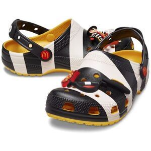 Crocs X McDonald’s Hamburglar Classic Clog Black White‎ Size 8